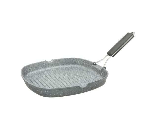 Tognana Porcellane WI758BBAMNF, firkant, Grillpanne, Svart, Grå, Floatech, Mythos, Aluminium
