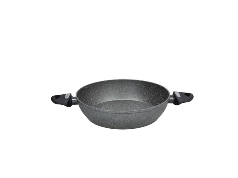 Tognana Porcellane WI7583VAMNF, Rund, Sautépanne, Svart, Grå, Floatech, Mythos, Aluminium