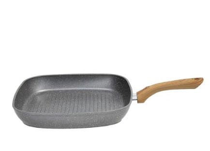 Tognana Porcellane V77AL47MGRW, Rektangulær, Grillpanne, Grå, Tre, Marmotech, Stone & Wood, Aluminium