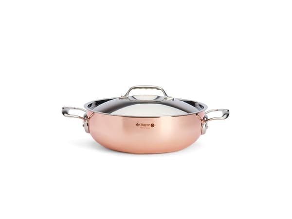 de Buyer Prima Matera, 5 l, Kobber, Kopper, Rustfritt stål, Rustfritt stål, Rustfritt stål, 27,9 cm