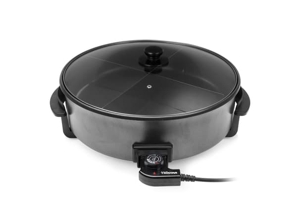Tristar PZ-9145, Rund, Sort, Metall, 7,5 L, Avtagelig låg, 1 m