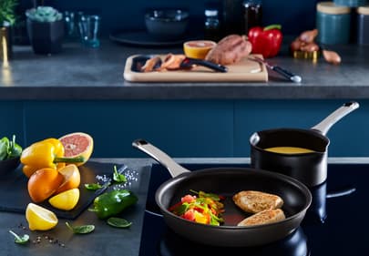 Tefal Excellence G26906, Rund, All-bruk panne, Sort, Titan, Aluminium, 3,01 l