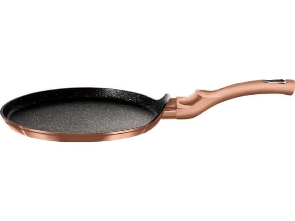 Berlinger Haus BH/6180, Rund, Pannkakspanna, Svart, Aluminium, Gas, Halogen, Induktion, 28 cm