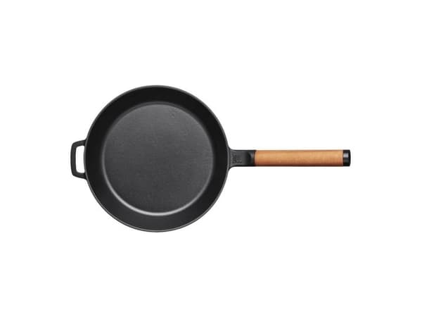 Fiskars 1026569, Rund, All-bruk panne, Sort, 270 °C, Støpejern, Keramisk, Gass, Halogen, Induksjon