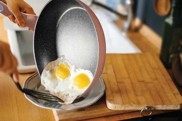 SETT MED 3 GRANITTTEKKER 20/24 / 28CM BERLINGER HAUS METALLIC LINE ROSE GOLD BH-6195