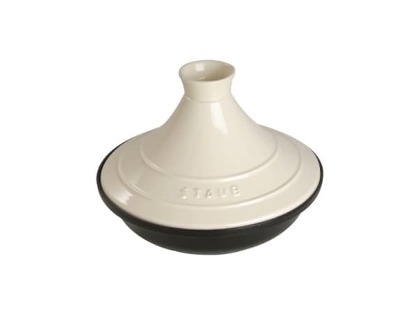 Staub TAJINE, Rund, Svart, Krem, Støpejern, 2 l, Induksjon, 28 cm