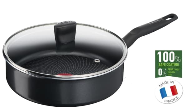 Tefal Start''easy C2673223, Pyöreä, Kuullotuspannu, Musta, Titaani, Alumiini, Lämpöpiste