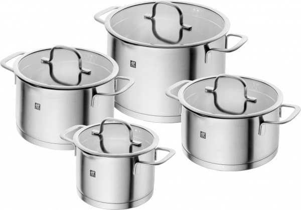ZWILLING TrueFlow, Rustfritt stål, Rustfritt stål, Keramisk, Gass, Halogen, Induksjon, Rustfritt stål, Rustfritt stål, Rustfritt stål