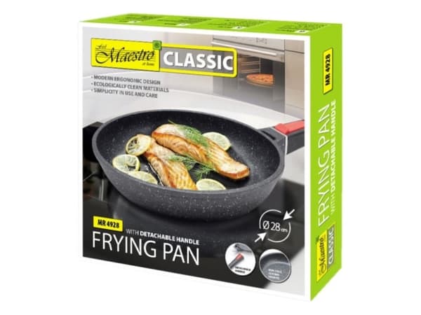 Feel-Maestro MR-4928 stegepande Wok/Stirfry pande Rund