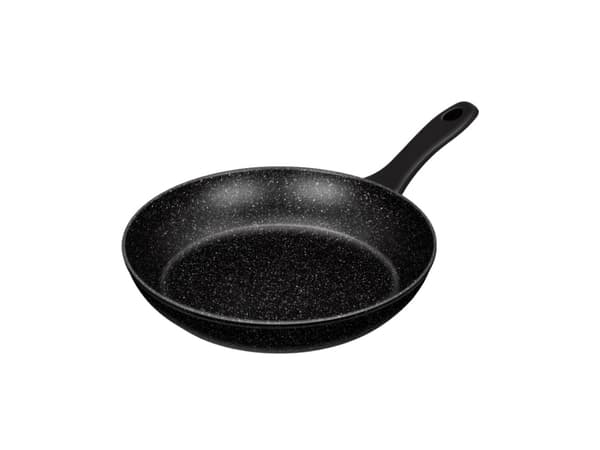 Smile Stardust, Rund, All-bruk panne, Sort, Aluminium, Keramisk, Gass, Halogen, Induksjon, Forseglet Plate, 30 cm
