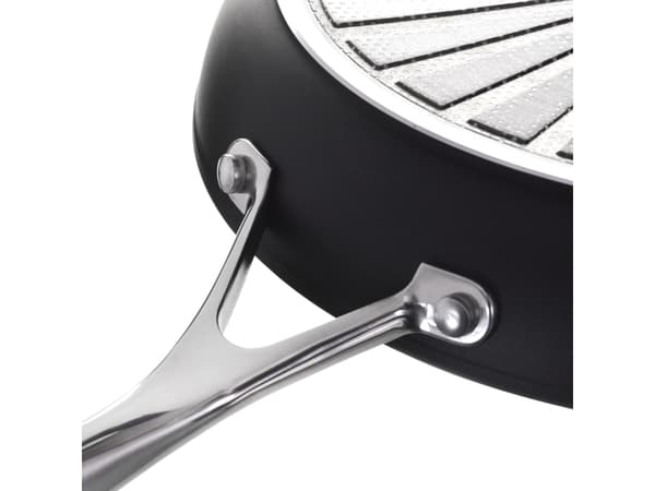 BALLARINI ALBG0L0.20U, Rund, All-bruk panne, Sort, Rustfritt stål, Aluminium, Gass, Induksjon, Rustfritt stål