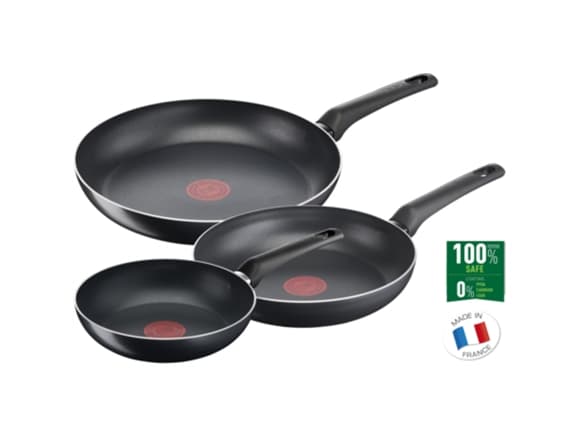 Tefal B5569153, Sort, Aluminium, Titan, 3 stykker