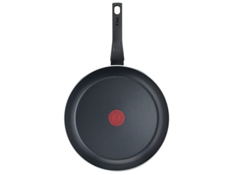 Tefal Easy Plus B5690653, Pyöreä, Monikäyttöinen paistinpannu, Musta, Titaani, Alumiini, Lämpöpiste