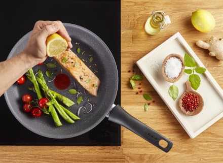 Tefal Healthy Chef G1500472, Pyöreä, Monikäyttöinen paistinpannu, Harmaa, Mineralia, 175 °C, Lämpöpiste
