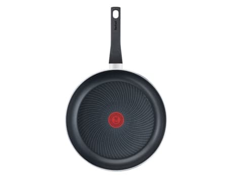 Tefal C27204, Rund, All-bruk panne, Sort, Titan, Thermo-Spot, Keramisk, Gass, Halogen