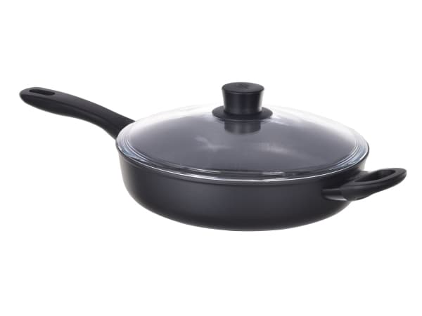 BALLARINI 75002-914-0, Rund, Sauteringspande, Sort, Keravis, Aluminium, Thermo-Spot
