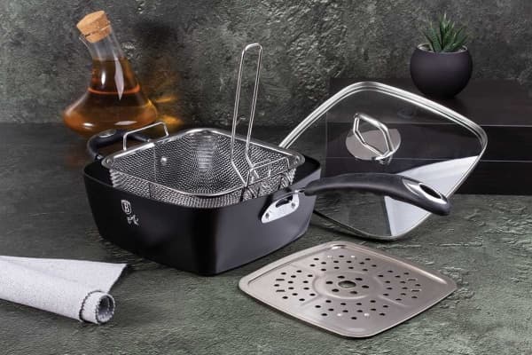 Berlinger Haus Frying pan BERLINGERHAUS STEAM PAN WITH BASKET AND STEAM PLATE BH-6554