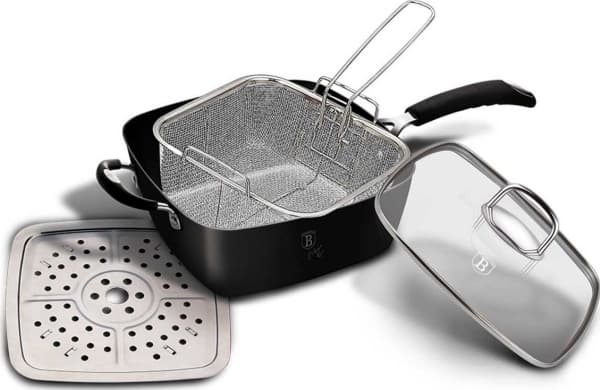 Berlinger Haus Frying pan BERLINGERHAUS STEAM PAN WITH BASKET AND STEAM PLATE BH-6554