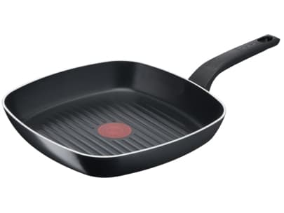 Tefal Simply Clean B5674053, firkant, Grillpanne, Sort, Titan, Aluminium, Thermo-Spot