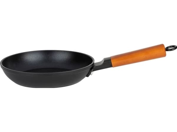 Florina frying pan NATURA LINE 24 CM (LIGHT GRAY, PFLUON COATING, WOOD HANDLE)