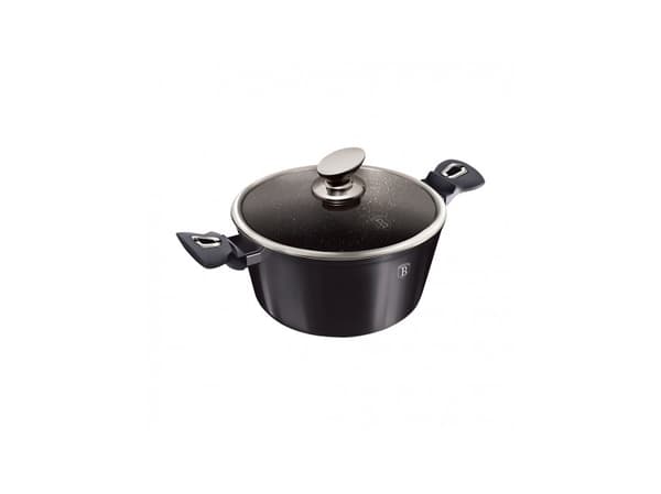 Berlinger Haus - Gryde ø28 cm / 6.1L - Med glåslåg - El / Gas / Induktion - Carbon Pro Edition