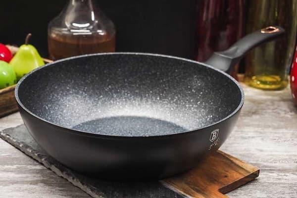 Berlinger Haus Lumarko Wok Granite Frying Pan 30cm Berlinger Haus Black Rose Bh-6178!