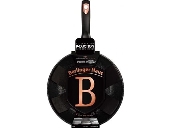 Berlinger Haus Lumarko Wok Granite Frying Pan 30cm Berlinger Haus Black Rose Bh-6178!