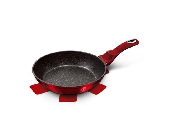 Berlinger Haus BH/1252N, Rund, All-bruk panne, Burgunder, Aluminium, 1,7 l, Gass, Halogen, Induksjon