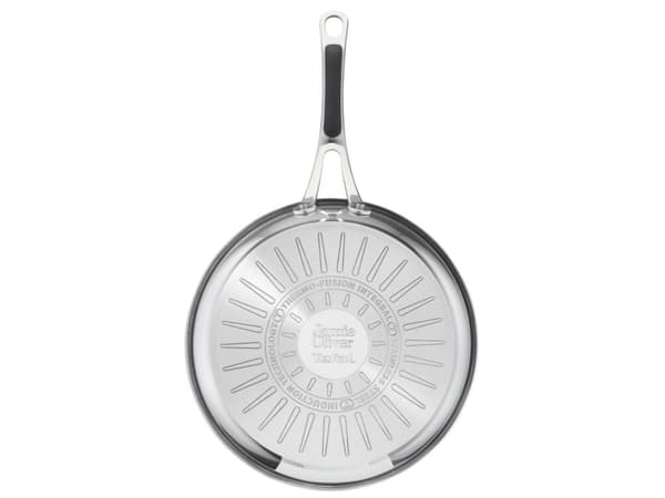 Tefal Jamie Oliver E30606, All-bruk panne, Rustfritt stål, Rustfritt stål, Titan, 210 °C, Thermo-Spot