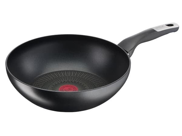 Tefal Unlimited G2551972, Rund, Wokpanna, Svart, Titan, 175 ° C, Gjuten aluminium
