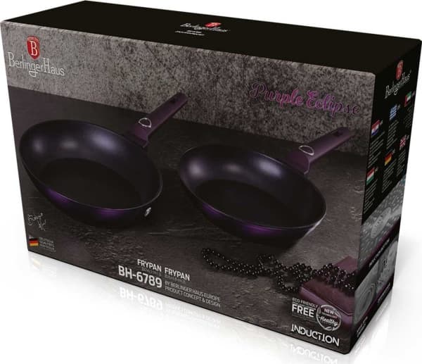 Berlinger Haus frying pan Purple eclipse collection Titanium 26 22cm 2pcs.