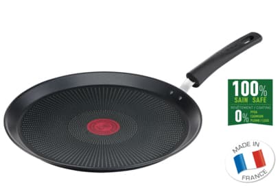 Tefal Ultimate G2683872, Rund, Crêpepanne, Grå, Titan, 175 °C, Aluminium