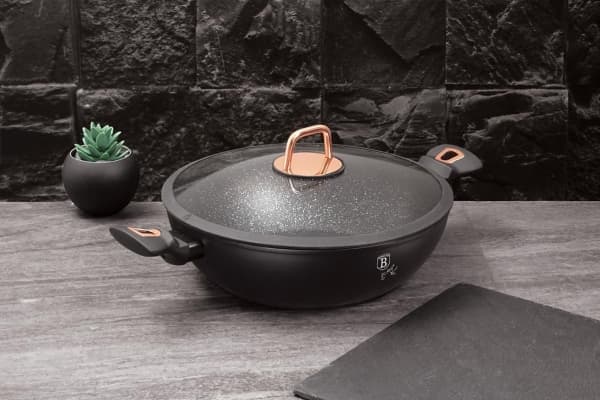 Berlinger Haus WOK GRANITE 30cm Frying pan BERLINGER HAUS BH-7112 BLACK ROSE