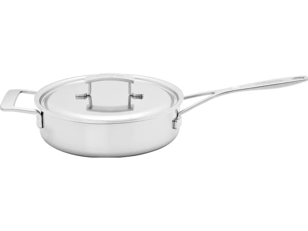 Frityrstekepanne med 2 håndtak og lokk DEMEYERE Industry 5 24 cm