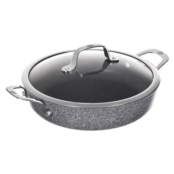 BALLARINI 75002-811-0, Rund, Serving pan, Grå, Granitt/titan, Aluminium, Glass