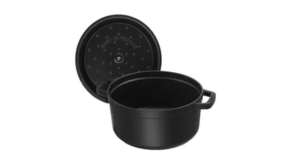 Staub Cocotte, Sort, Støpejern, 20 cm, 3,4 kg