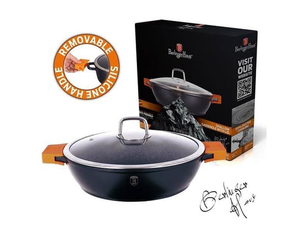 Berlinger Haus BH/1109N, Rund, All-bruk panne, Sort, 220 °C, Aluminium, 3,1 l