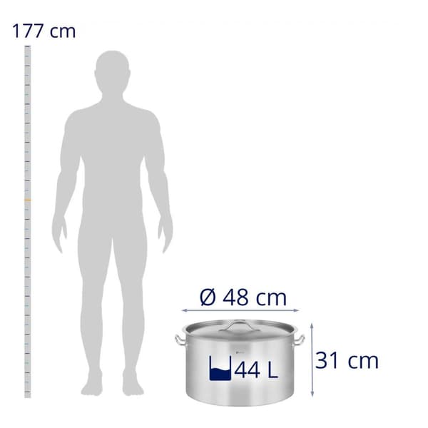 Royal Catering Gryta - induktion 44 l