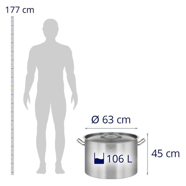 Royal Catering Gryta - induktion 106 l