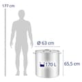 Miniatyrbild 5 av 5: Royal Catering Induktionsgryta - 170 L - Royal Catering - 600 mm