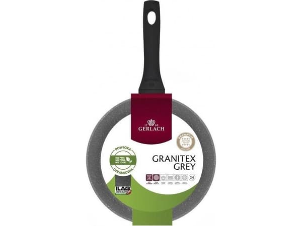 Gerlach Granitex Grå Ilag Xera alu stekepanne Dur 2 28cm
