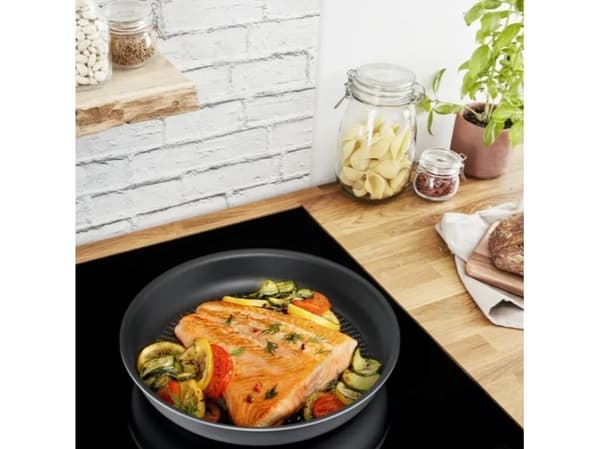 Tefal Emotion E3000604, Rund, All-bruk panne, Rustfritt stål, Titan, 175 °C, Rustfritt stål