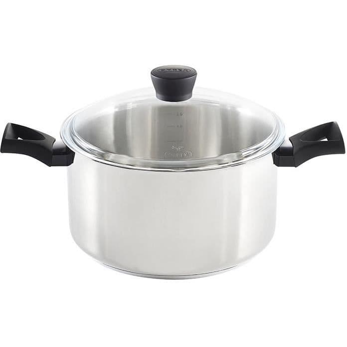 Gryta 24cm 5l7 rostfritt stål + cv expert touch