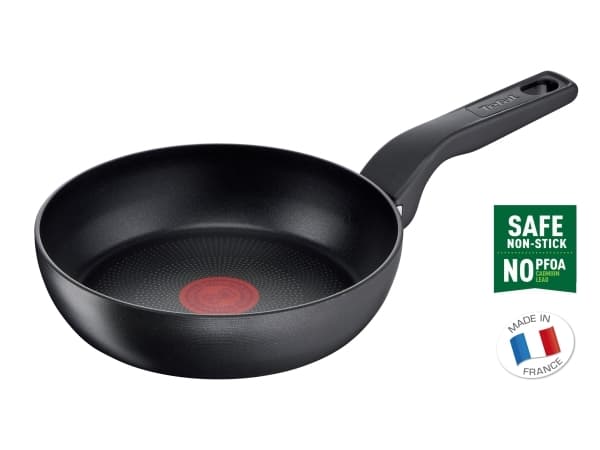 Tefal Hard Titanium PRO G2890253, Pyöreä, Monikäyttöinen paistinpannu, Musta, Titaani, 175 °C, Alumiini