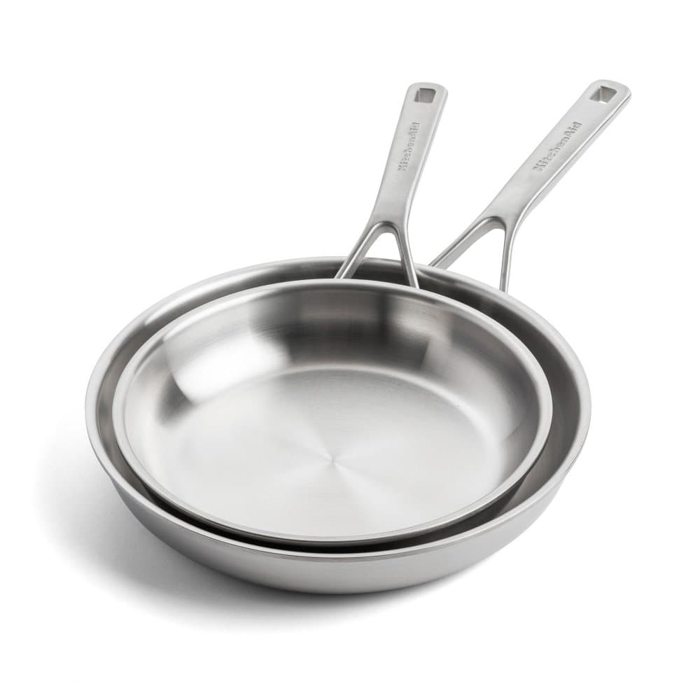 KitchenAid Multi-Ply Stainless Steel 2-delad pannuppsättning 24cm - 28cm