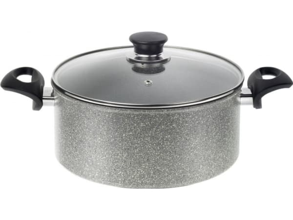 Gryte BALLARINI Ferrara med lokk granitt 20 cm FERG25D.20D