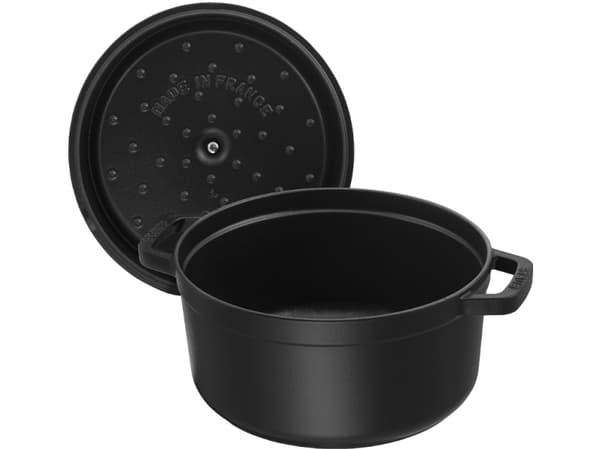 Staub Cocotte, Sort, Støpejern, 22 cm, 4,1 kg