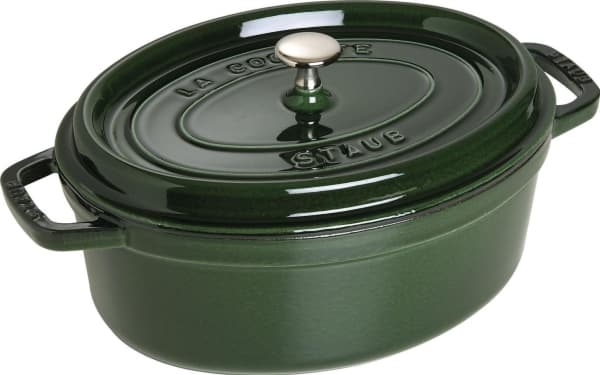 Staub Cocotte, Single pan, Grønn, Støpejern, 4,25 l, 1 stykker, 29 cm