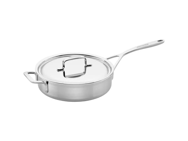 DEMEYERE 5-PLUS Sauté stegepande med 2 håndtag og låg, 40850-853-0 - 24 CM