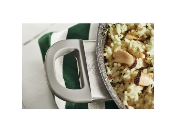 BALLARINI 75002-932-0, Rund, Sautépanne, Grå, Granitt, Aluminium, 4,5 l